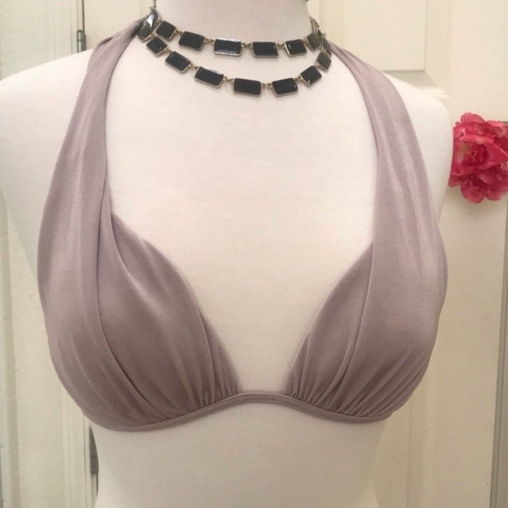 Victoria’s Secret champagne beige bikini top halter medium